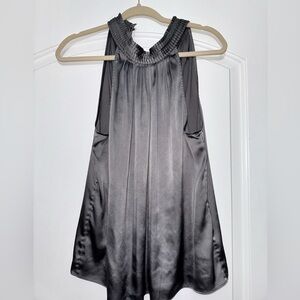 White House Black Market Gray Sleeveless Blouse